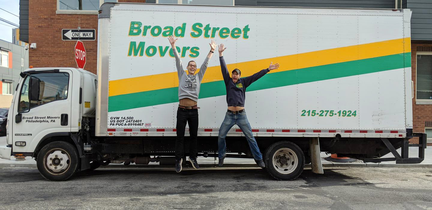 Broad Street Movers showcasing a truck ready for local and long-distance moving.